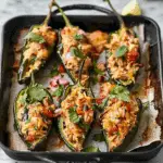 Chicken-Stuffed Poblano Peppers