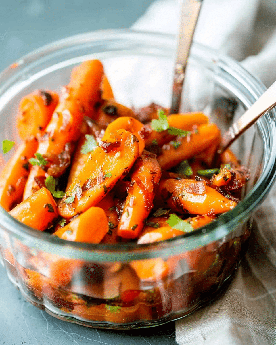 Garlicky Marinated Carrots