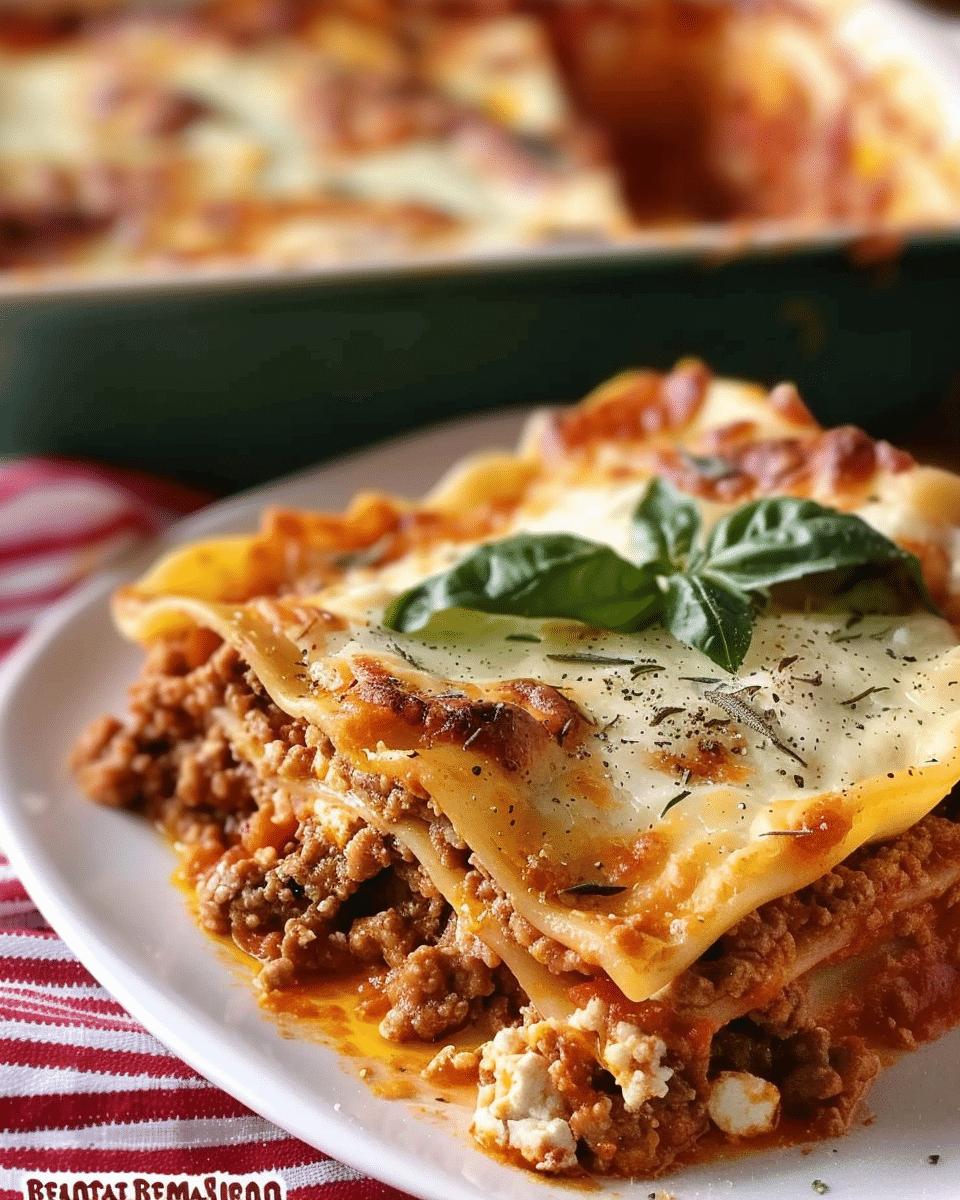 Homemade Lasagna with Ricotta Cheese