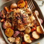 One-Pan Roasted Chicken with Veggies