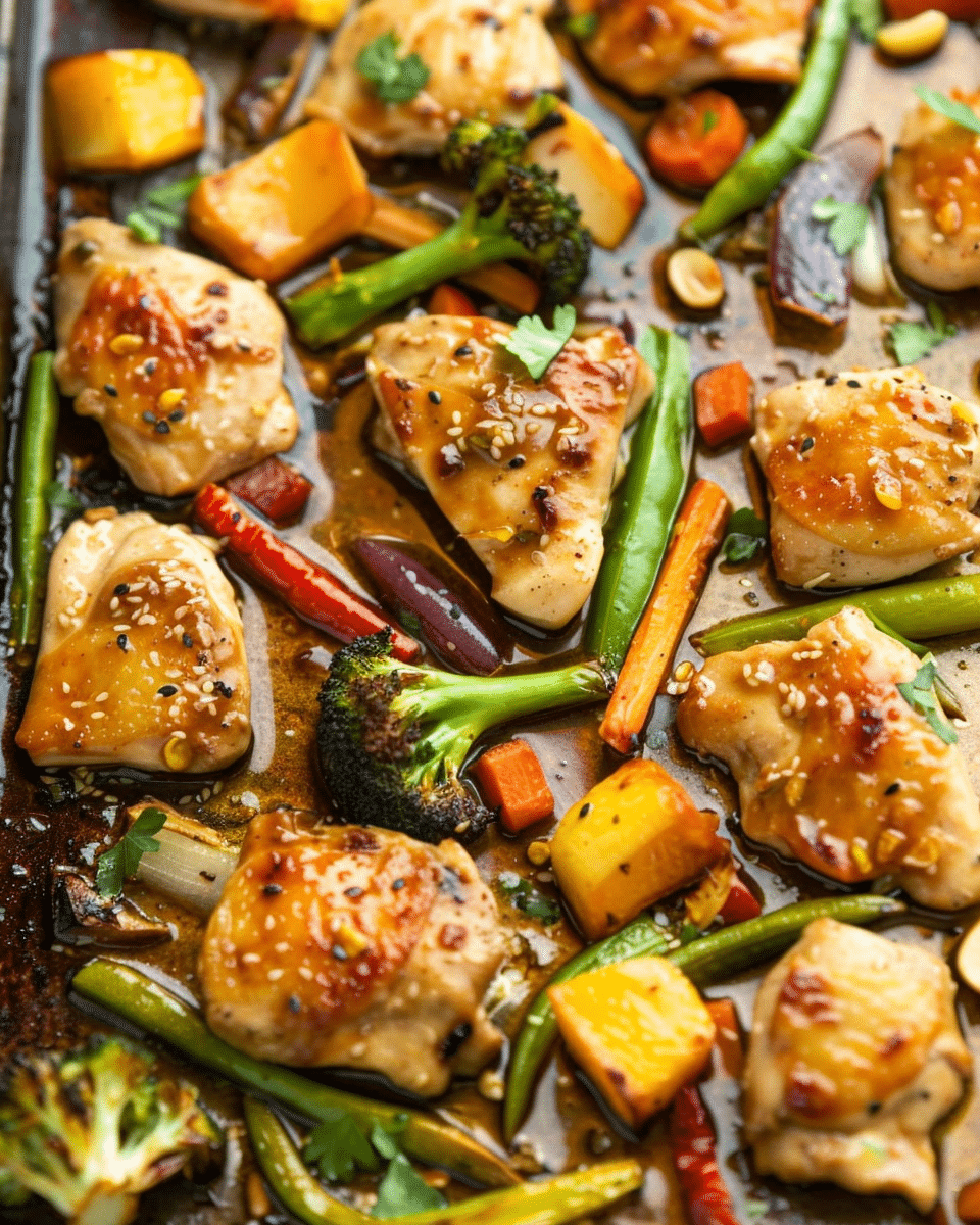 Asian Chicken Sheet Pan Meal