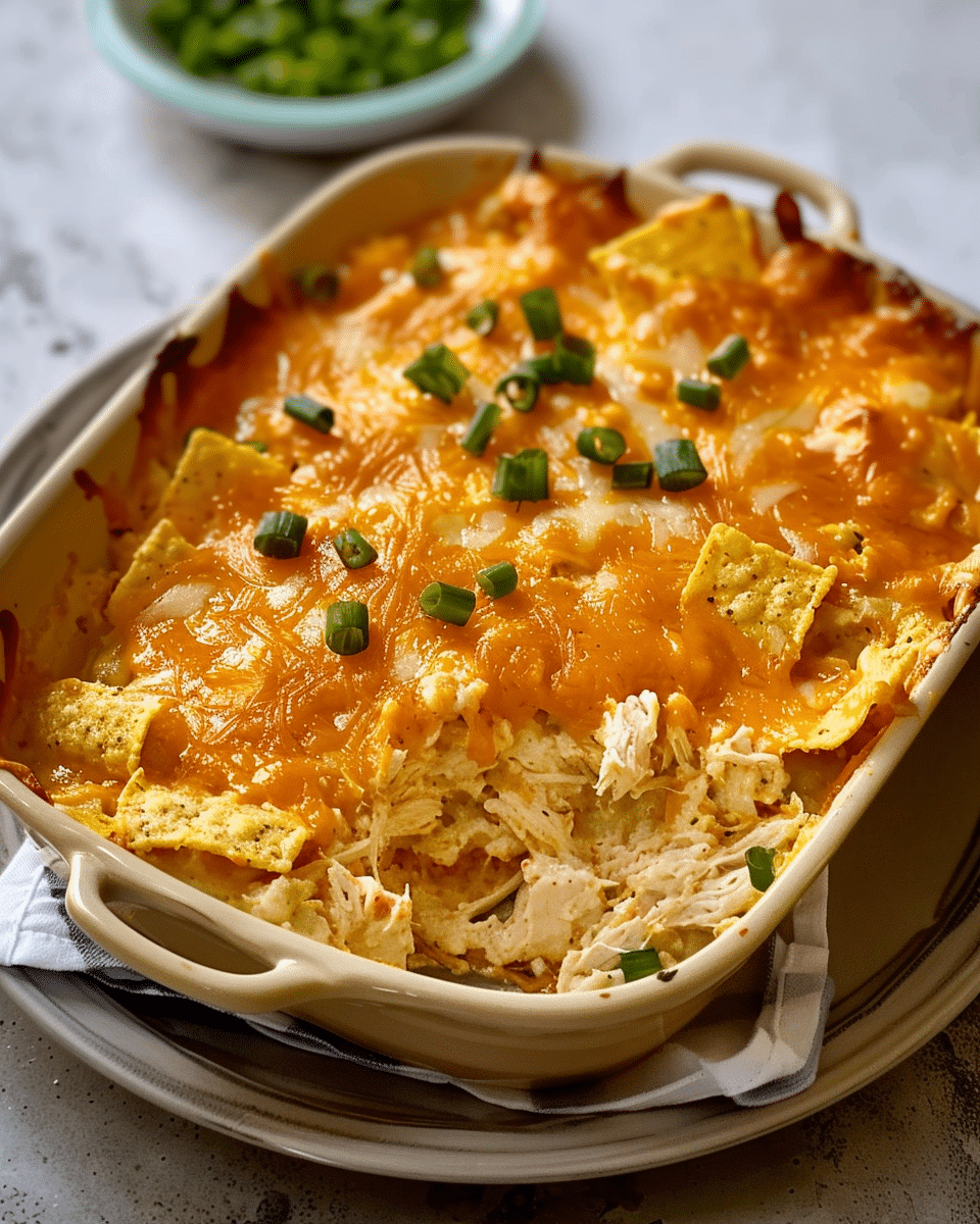 Cheesy Buffalo Chicken Casserole