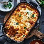 Cheesy Moussaka Pasta Bake