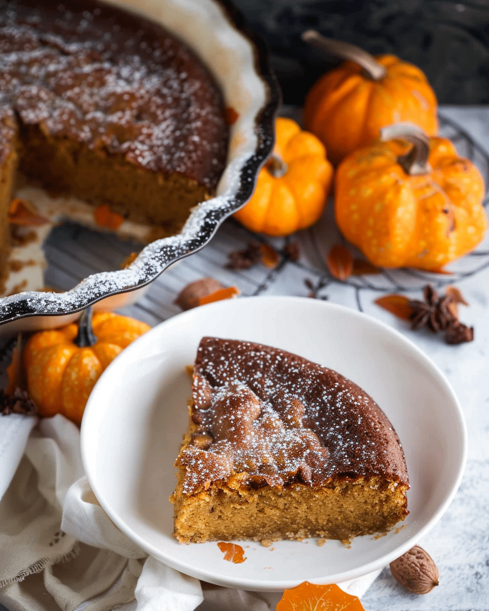 Persimmon Pumpkin Pudding Cake