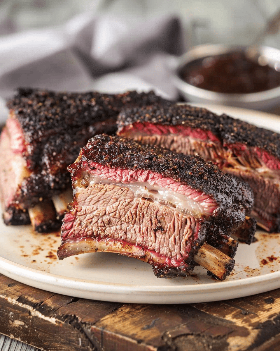 Smoked Beef Ribs With Texas Style Rub