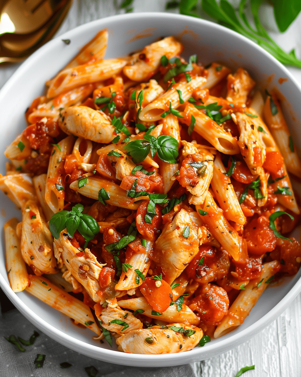 Spicy Chicken Arrabbiata Pasta