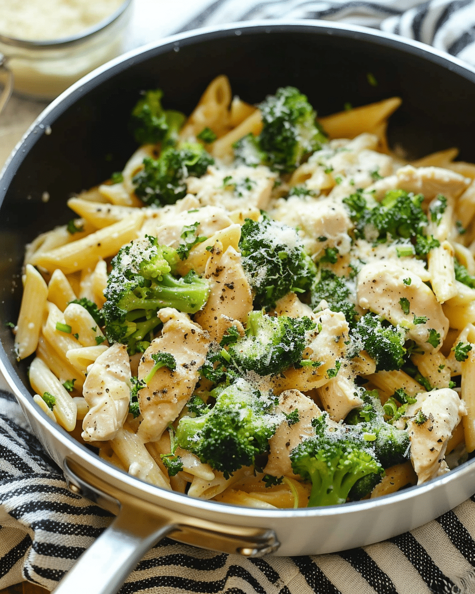 One-Pan Chicken and Broccoli Pasta