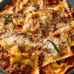 Beef with Cheesy Ravioli