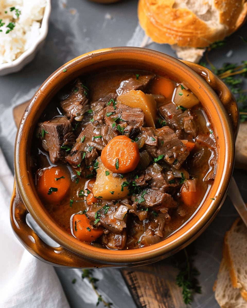 Dutch Oven or Slow Cooker Guinness Beef Stew