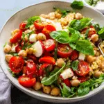Tomato, Chickpea and Basil Salad