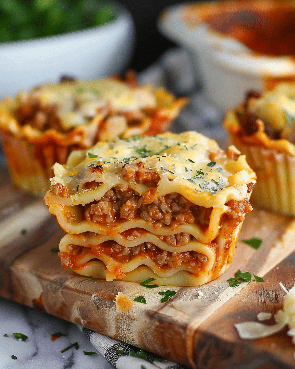 Air Fryer Lasagna Cups