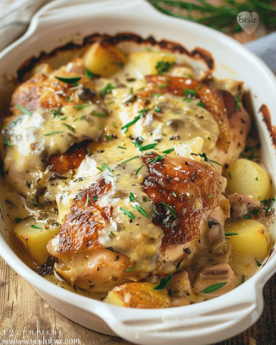 Chicken and Potatoes in a Creamy Sauce