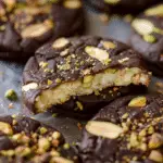Dark Chocolate Pistachio Slice and Bake Cookies