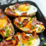 Egg and Cheese Potato Skins Recipe