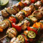 Grilled Chicken and Vegetable Skewers