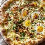 Quick Breakfast Pizza with Eggs & Cheese