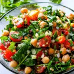 Spinach, Tomato and Chickpea Salad