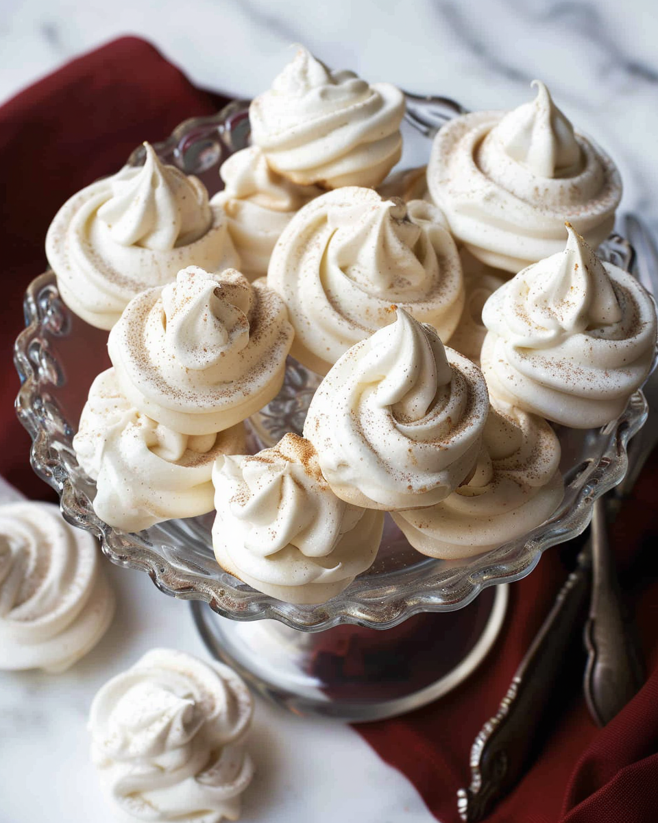 Vanilla Bean Meringue Cookies