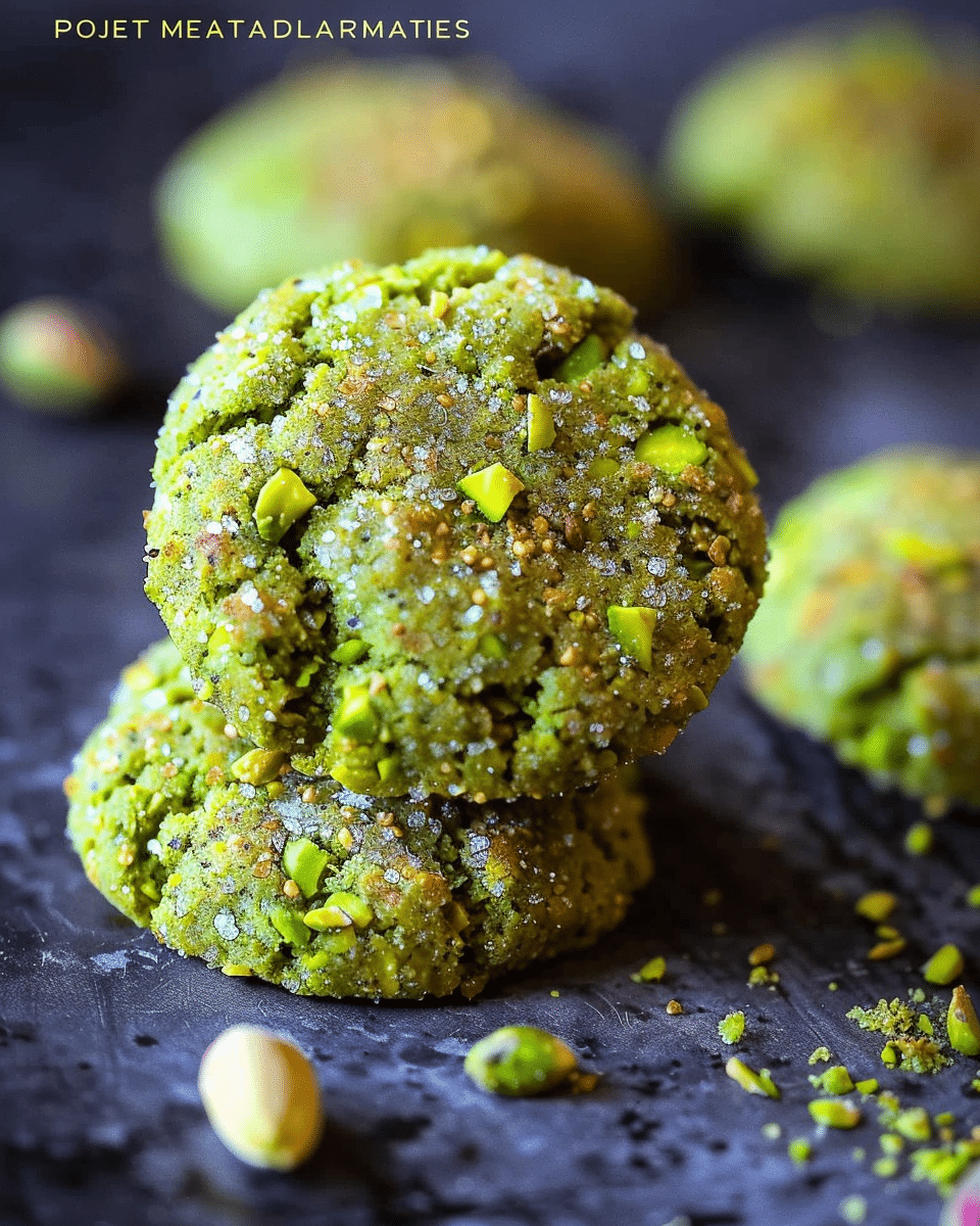 Flourless Pistachio Cookies