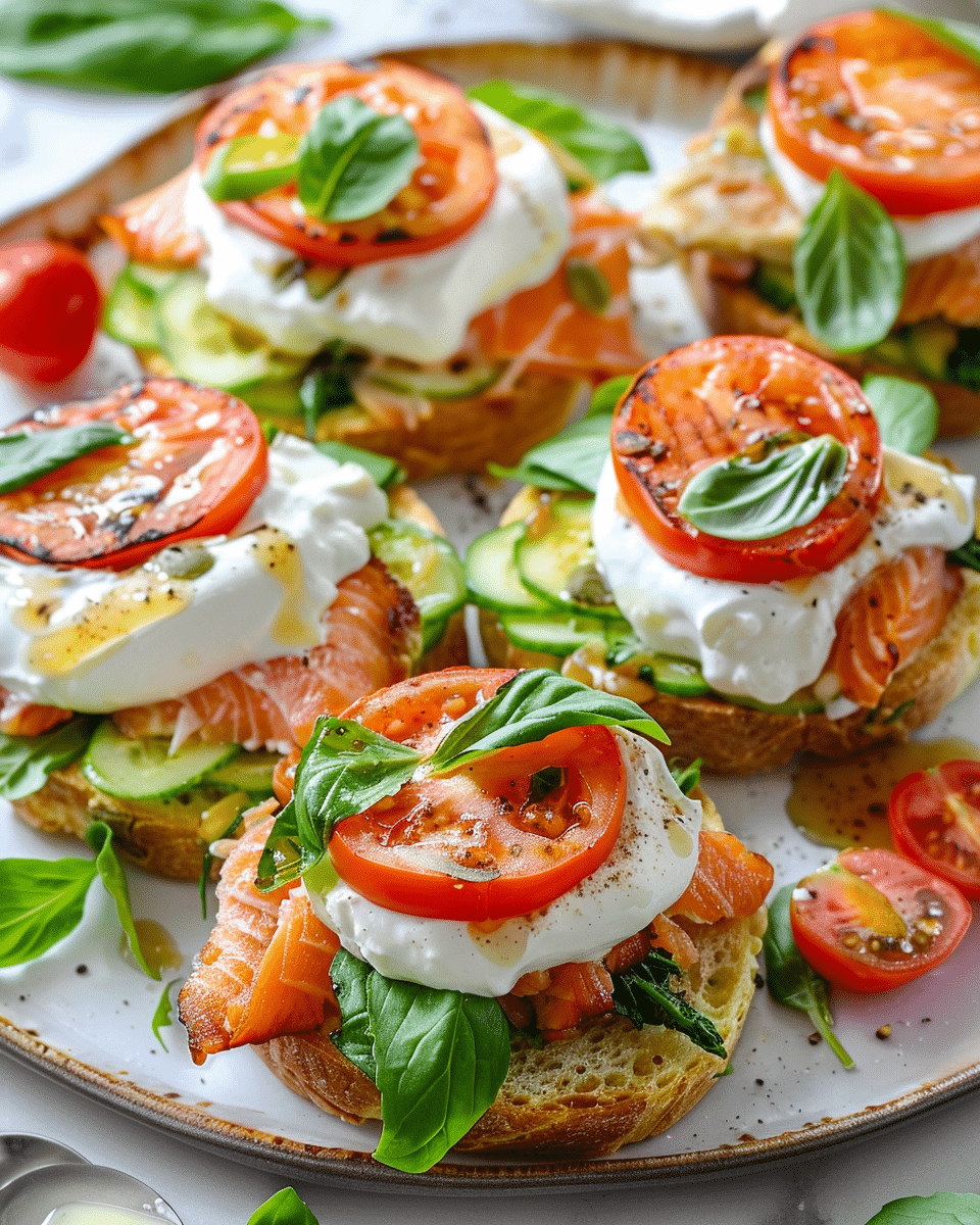 English Muffin Salmon Sliders