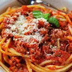 Mom's Homemade Spaghetti