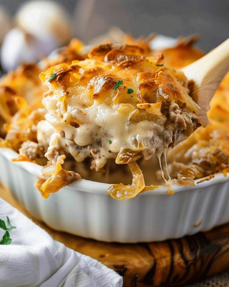 French Onion Beef Casserole
