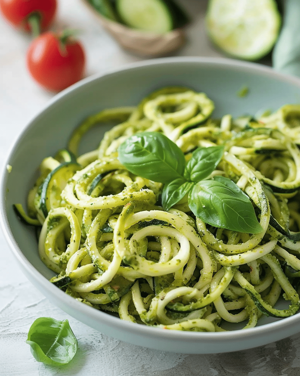 Zucchini Noodles with Pesto