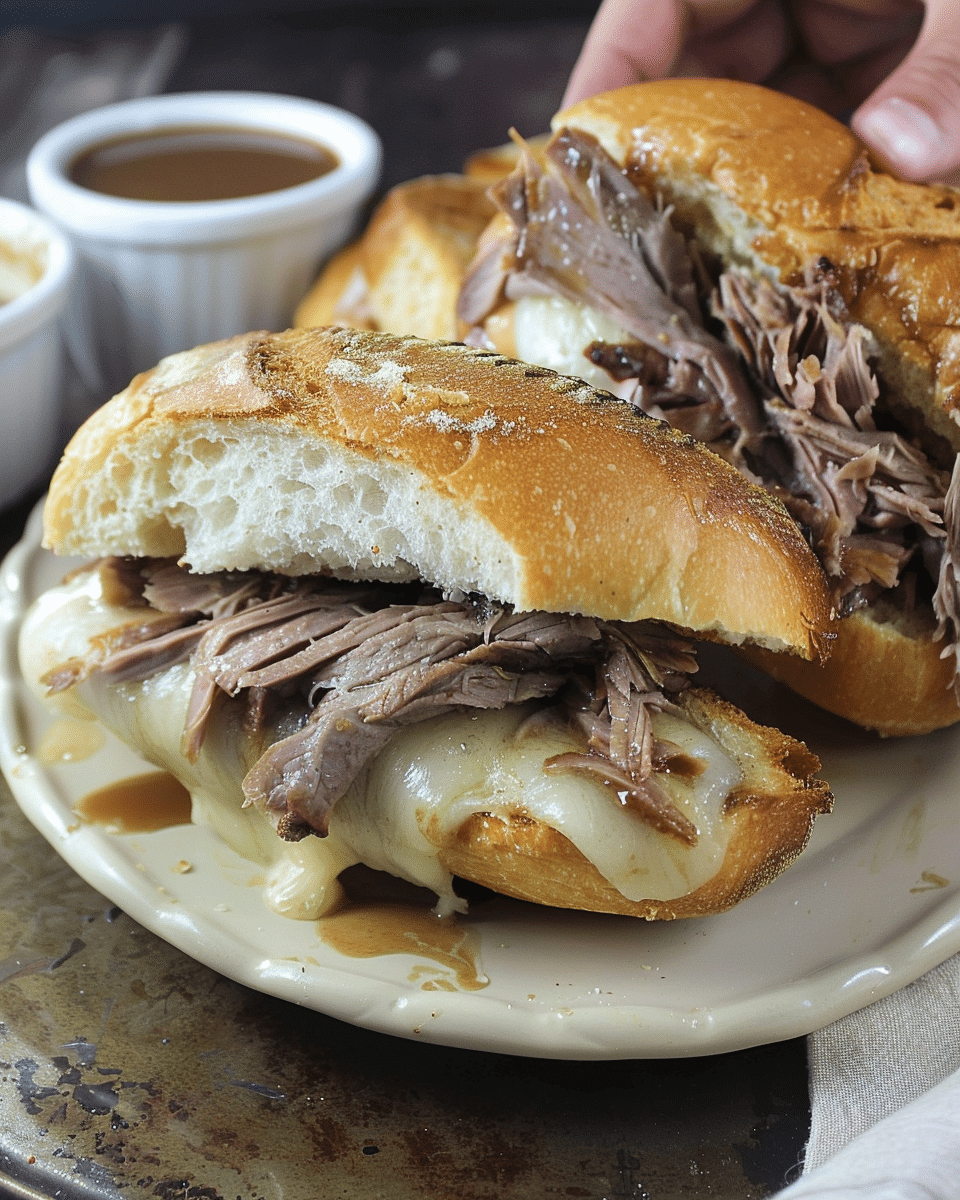 Easy French Dip Sandwiches with Deli Roast Beef