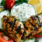 Greek Marinated Chicken with Tzatziki Sauce