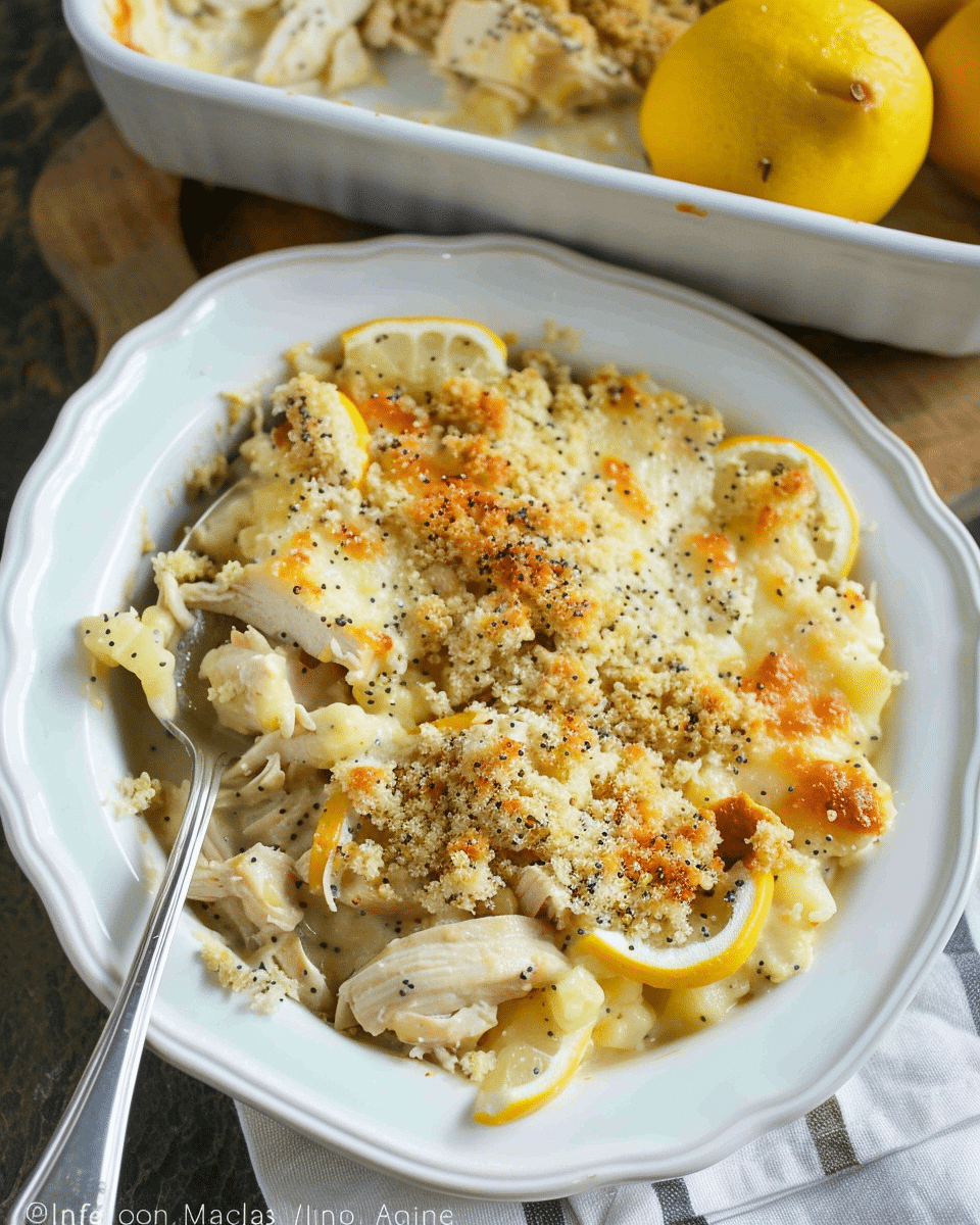Lemon Poppyseed Chicken Casserole Recipe