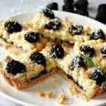 Blackberry and Coconut Macaroon Tart