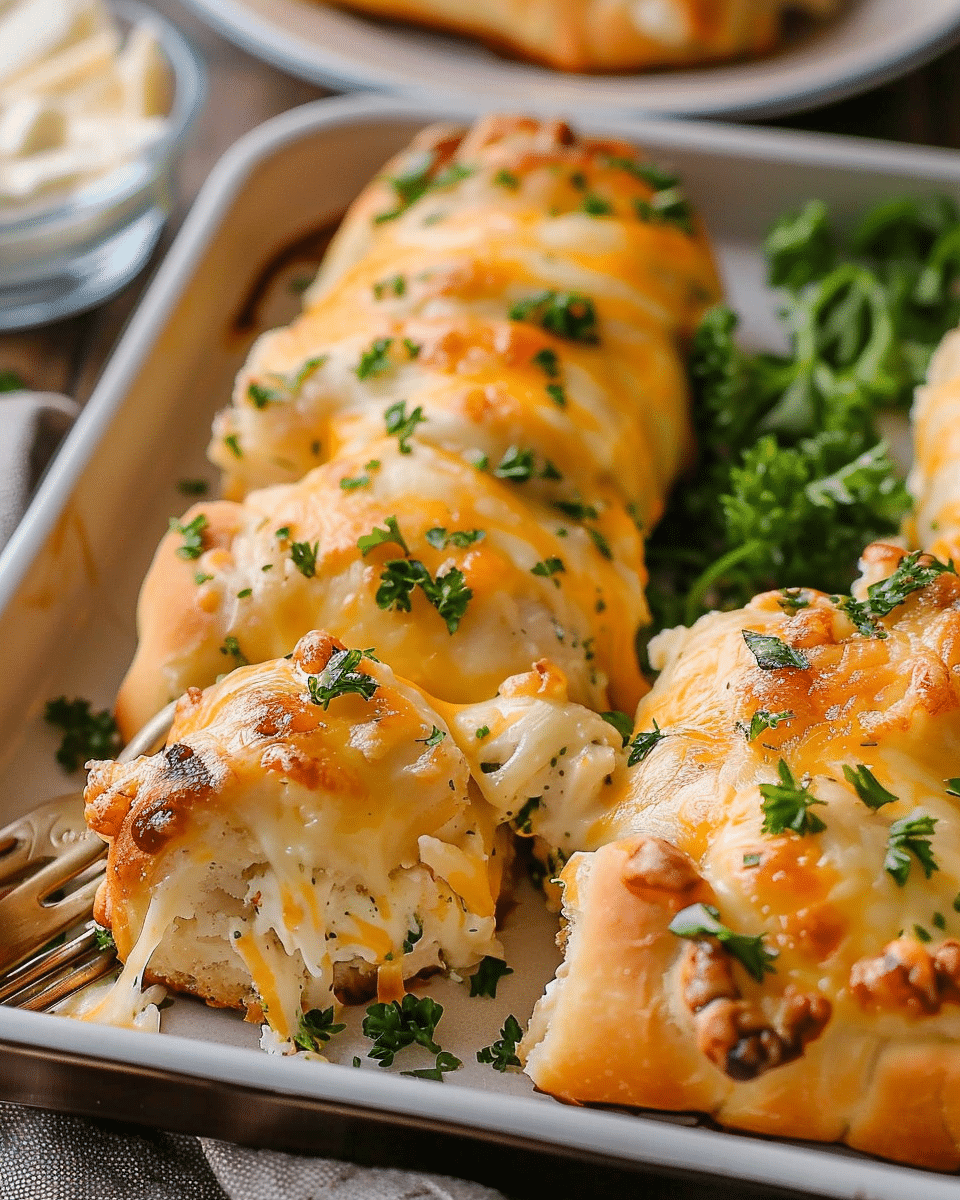 Cheesy Chicken Crescent Rolls