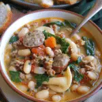 Tuscan Sausage White Bean Soup