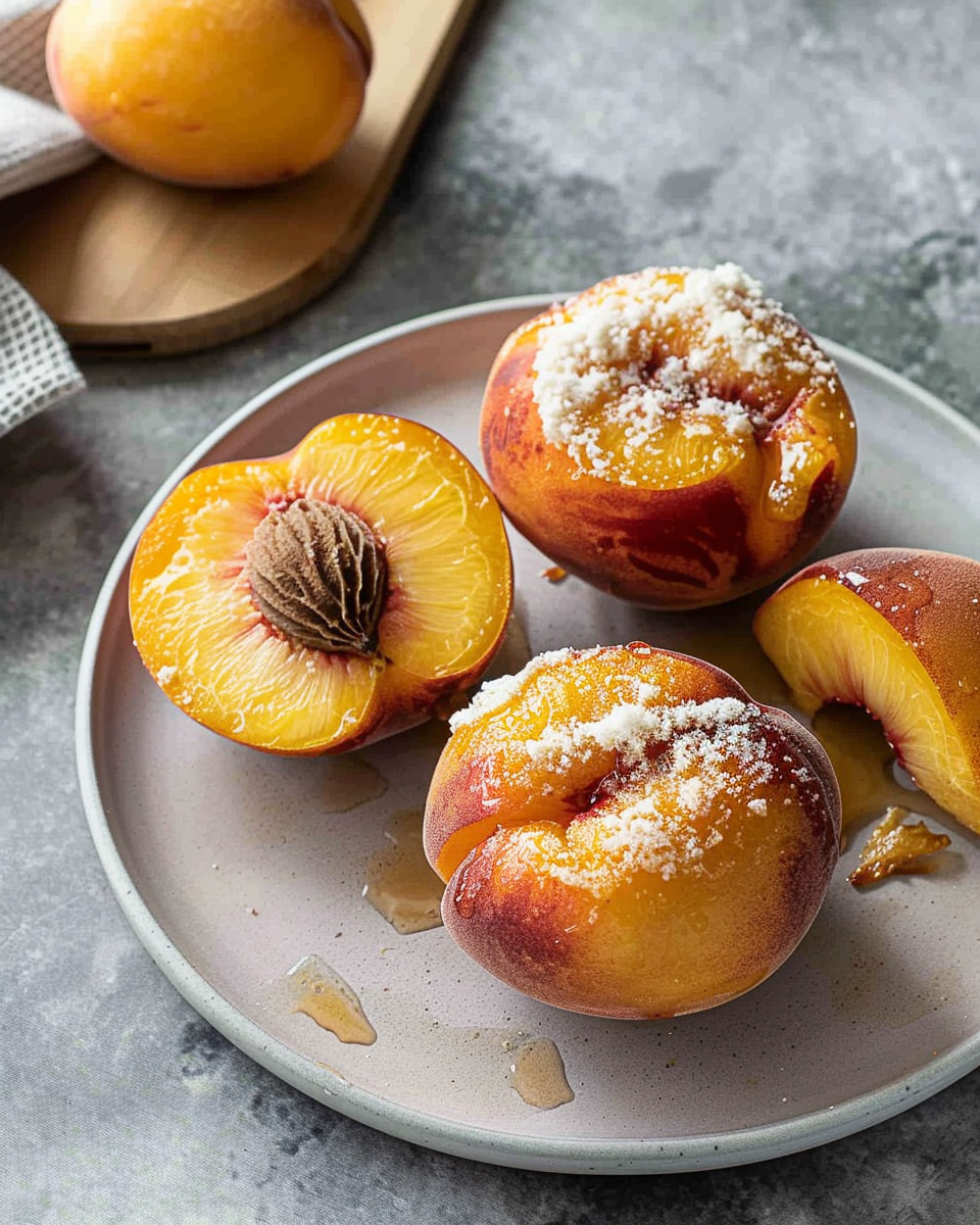 Air Fryer Peaches