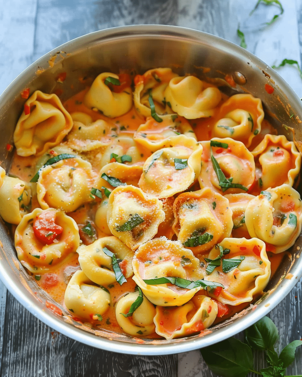 Creamy Tomato Basil Tortellini