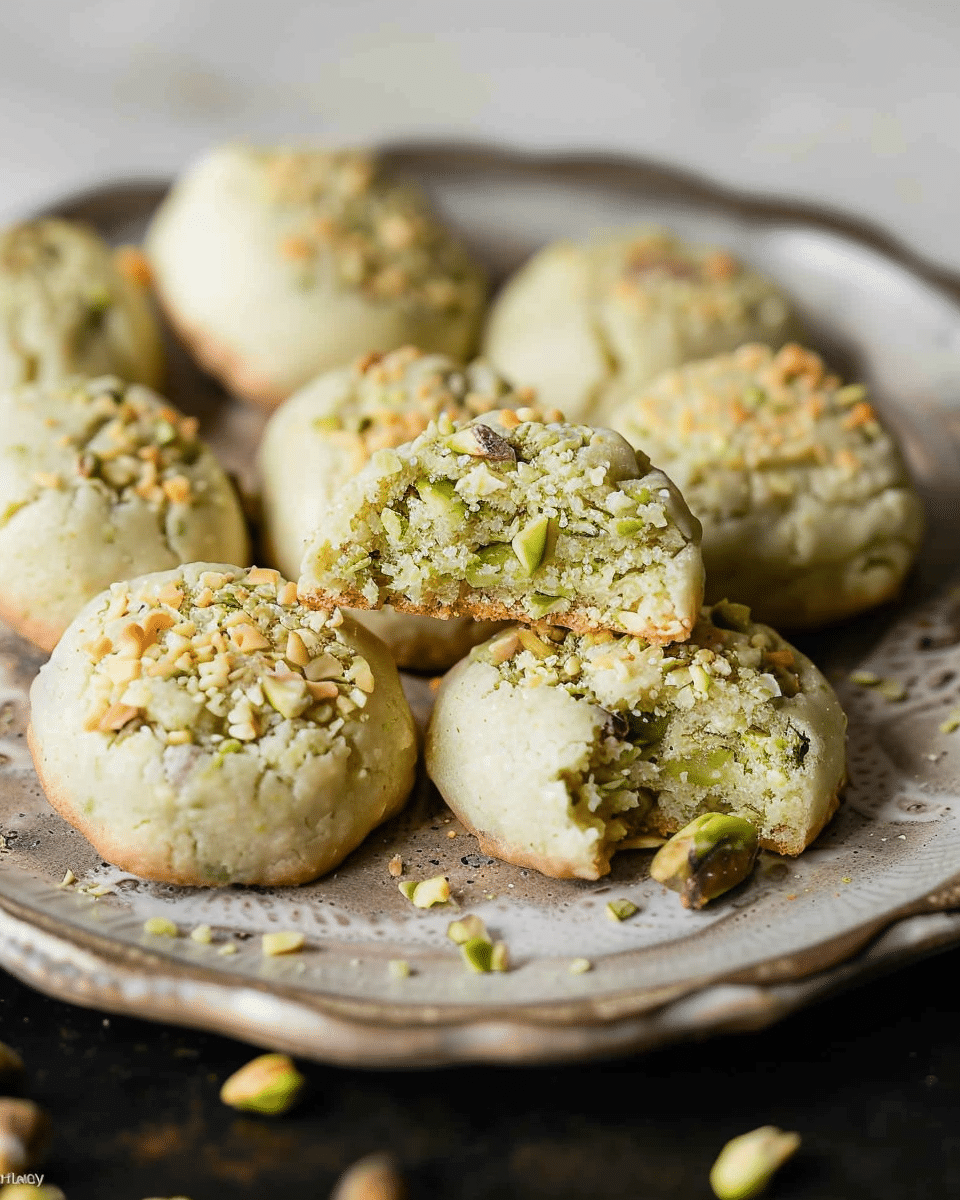 Pistachio Drop Cookies