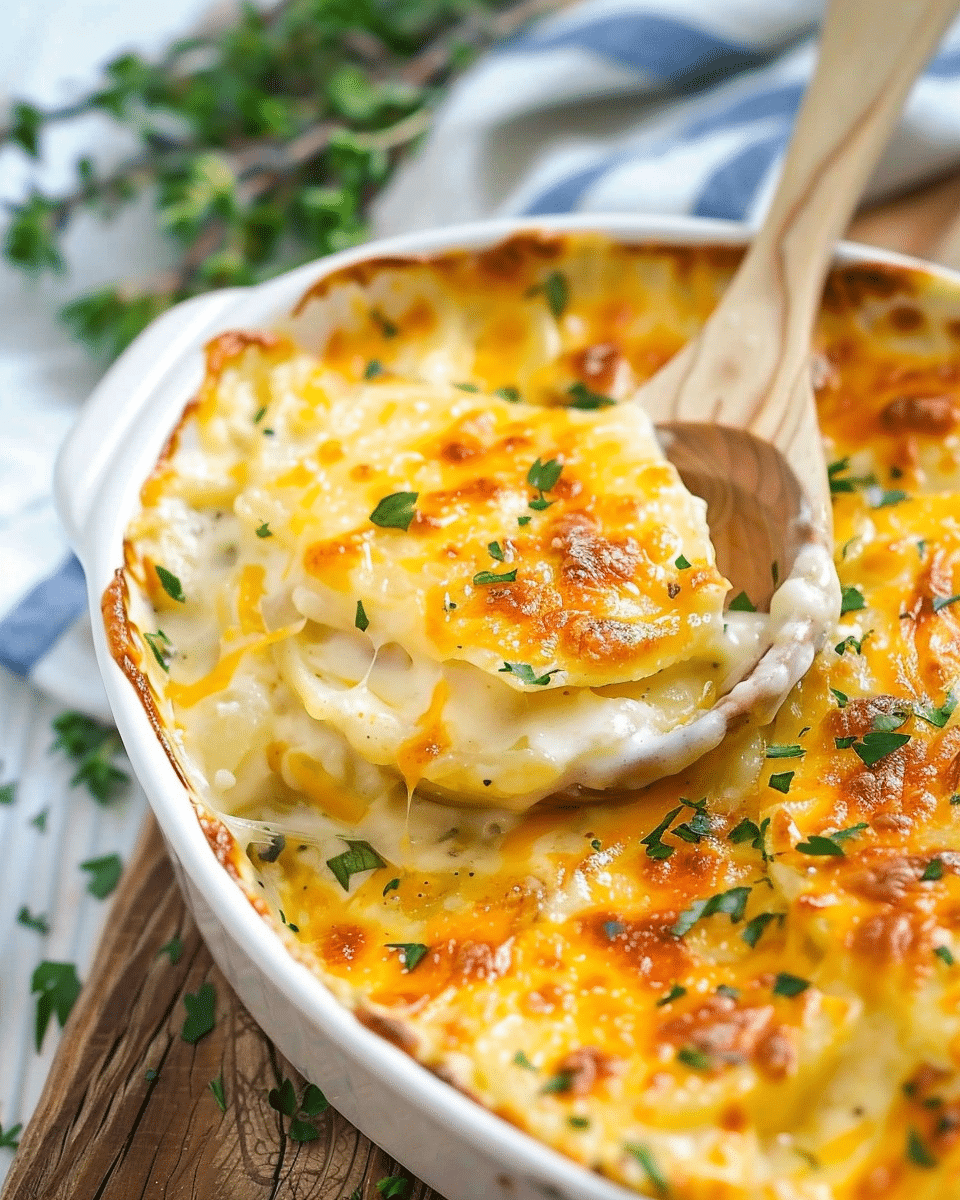 Homestyle Cheesy Scalloped Potatoes Recipe