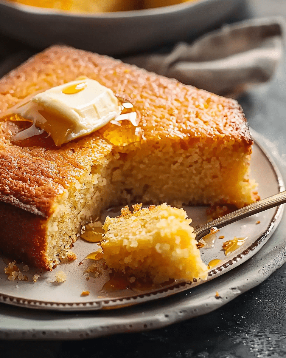 Honey Butter Cornbread Recipe