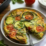 Italian Frittata with Zucchini and Tomato