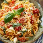 Pasta Sorrentina with Tomatoes, Basil, and Fresh Mozzarella