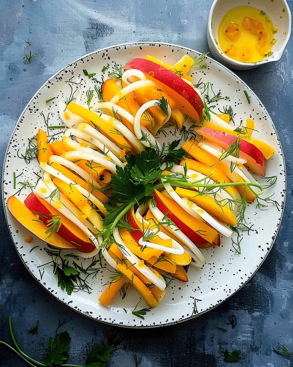 Celeriac Mango and Guava Salad