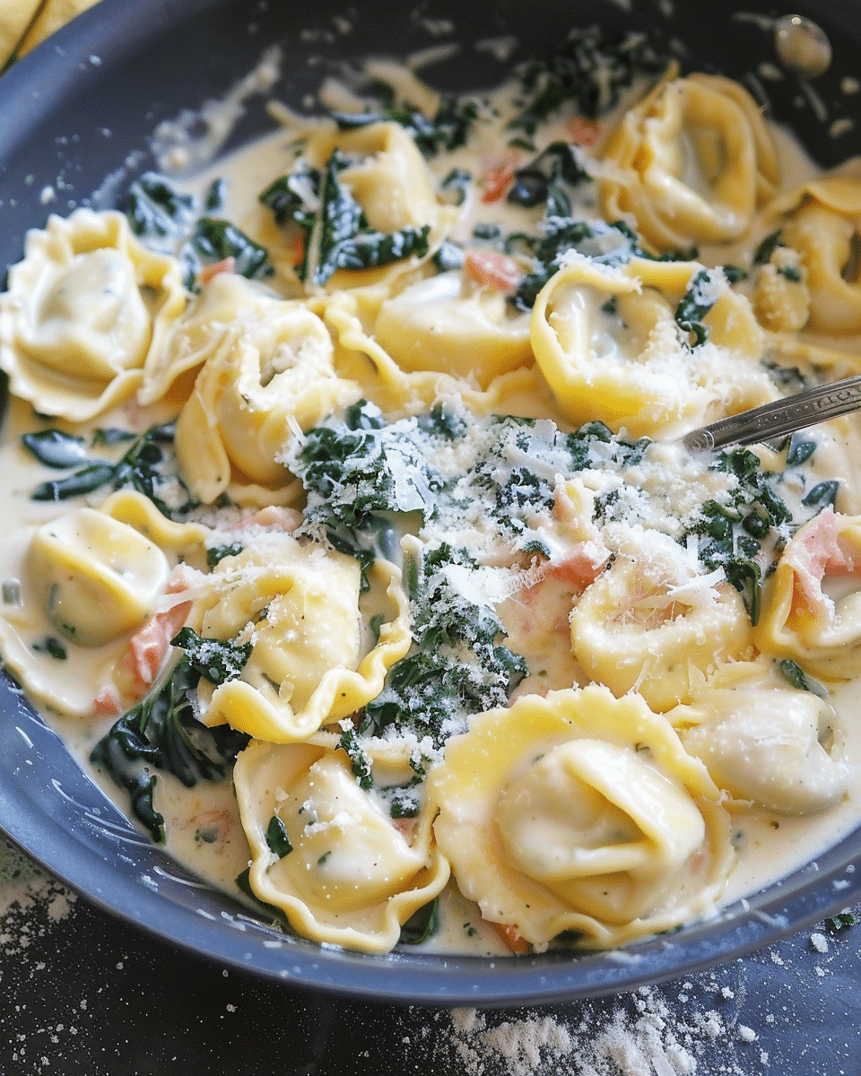 Creamy Tortellini With Kale