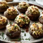 Stuffed Mushrooms with Herbs and Parmesan