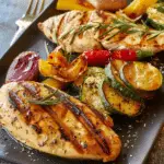 Grilled Chicken Breast with Roasted Vegetables