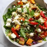 Healthy Quinoa Salad With Feta & Roasted Veg