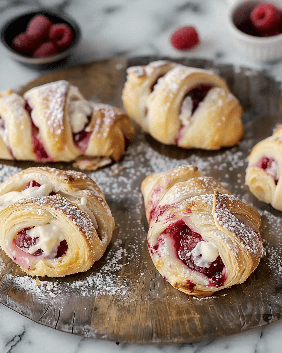 Strawberries and Creme Twisted Crescent Loaf