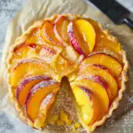 Upside Down Peach Puff Pastry