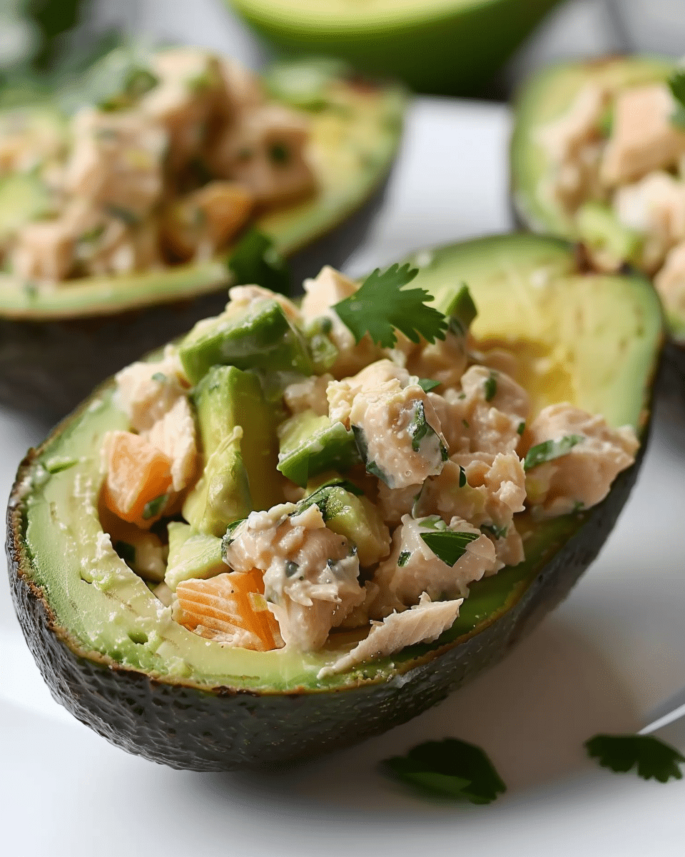 Tuna Salad Stuffed Avocado