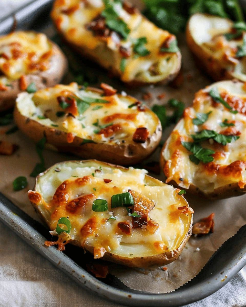 Easy Loaded Potato Skins Recipe