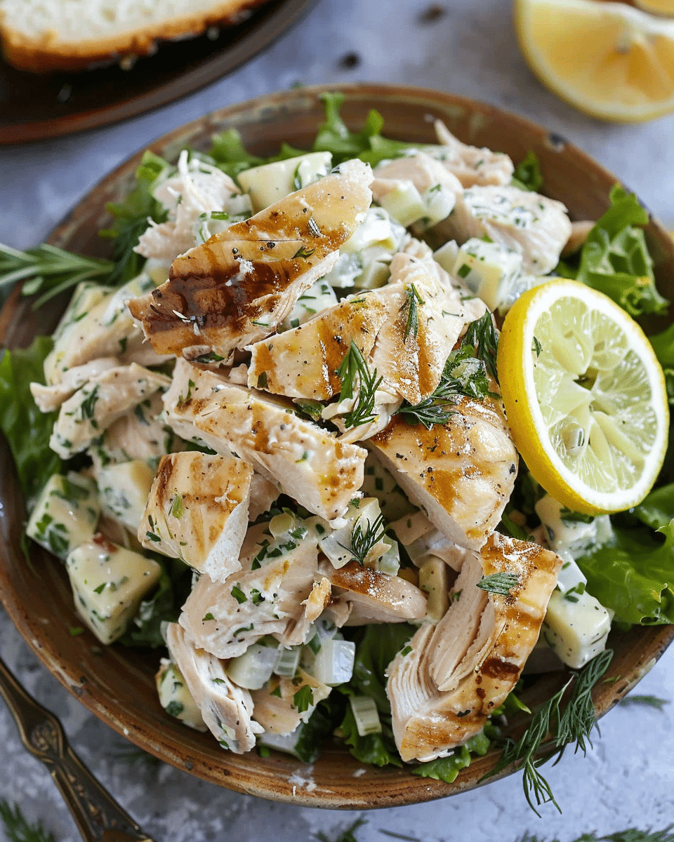 Lemon Tarragon Chicken Salad